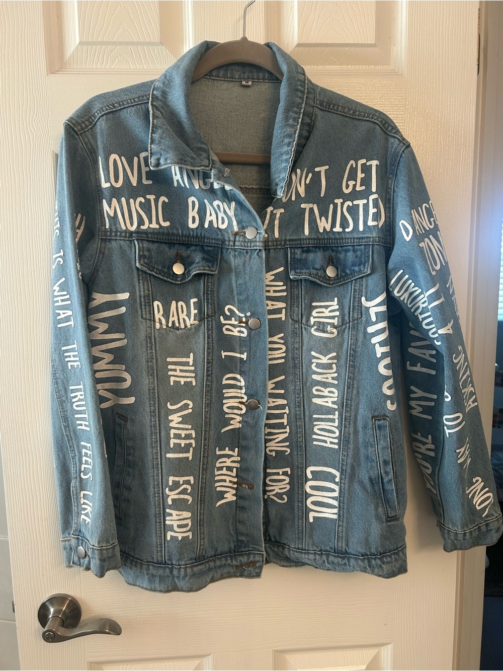 Gwen Stefani concert Graphic Trucker Denim Jacket S